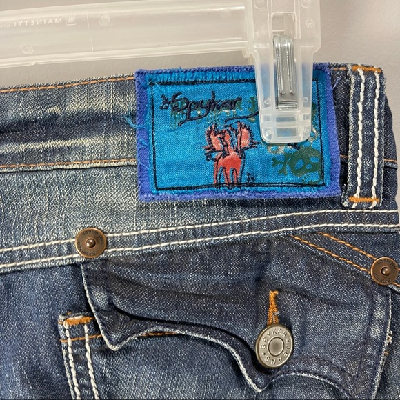 Spykar Veronica navy blue skinny jeans mildly distressed 30 x 32 - Picture 6 of 7